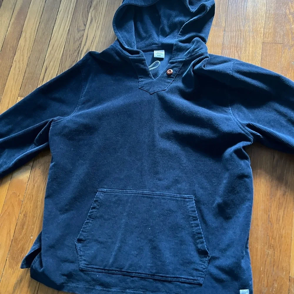 Blue corduroy Hoodie - Picture 3 of 3